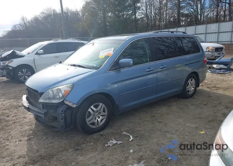 2007 Honda Odyssey Ex-L from USA, damaged, VIN 5FNRL38757B086273